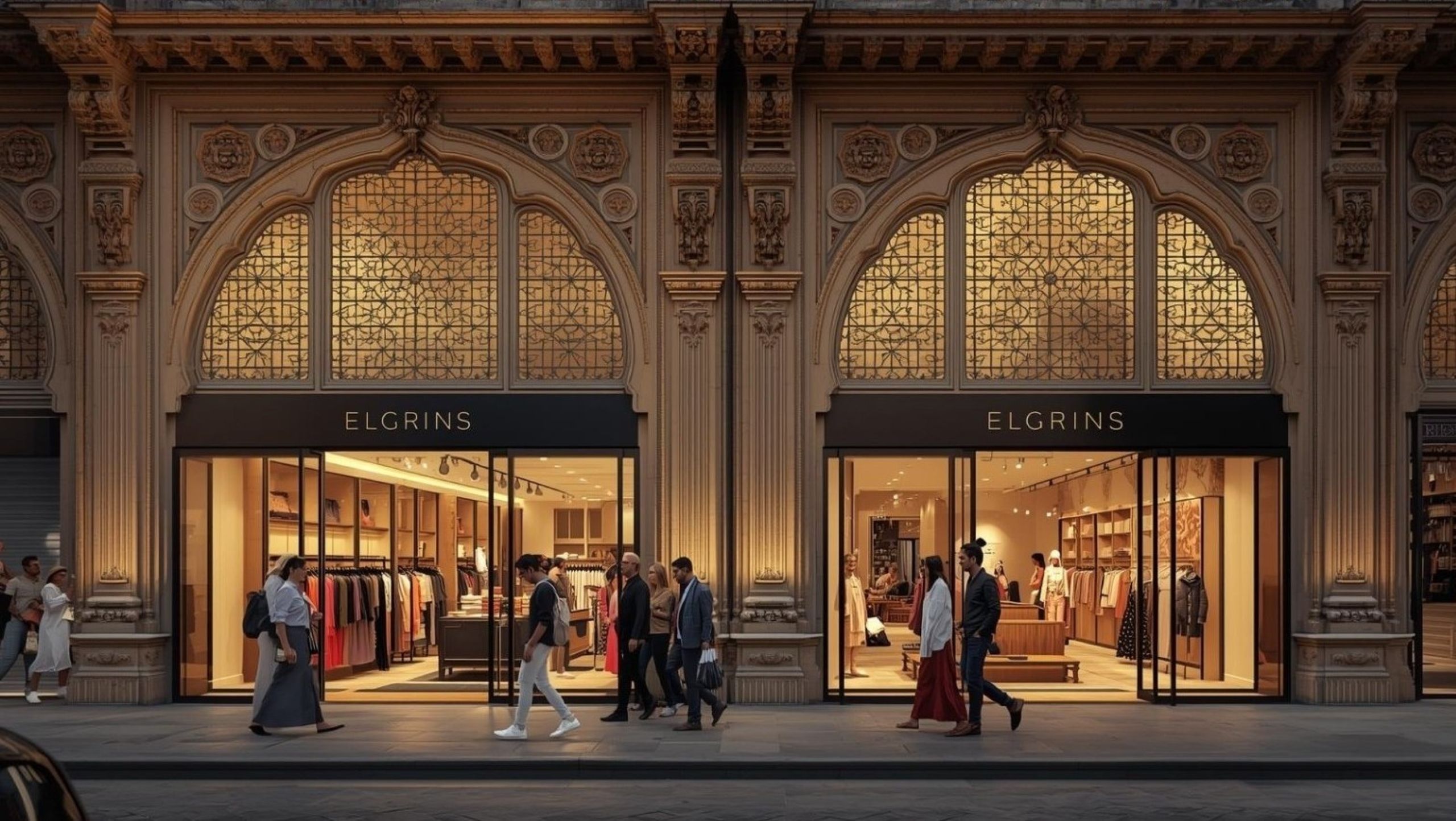 Luxury fashion products displayed in Indian retail store representing high-end brand performance and sales