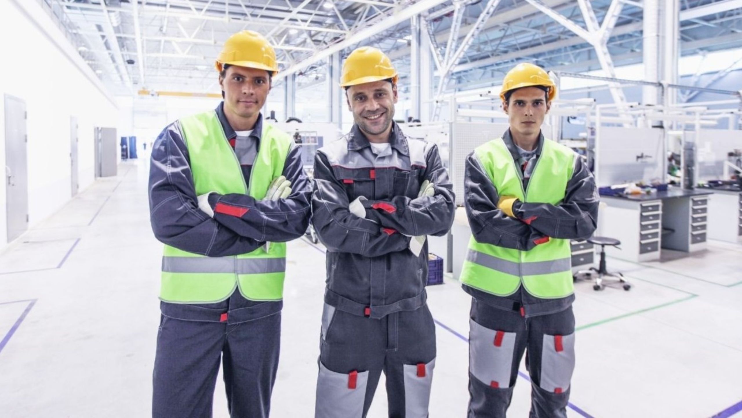 Workers on a manufacturing production line in India under Make in India initiative